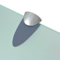 vidaXL Floating Shelf | Set of 2 | Clear | Tempered safety glass, Zinc alloy 5