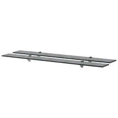 vidaXL Floating Shelves 2 pcs Glass 100x10 cm 8 mm 1