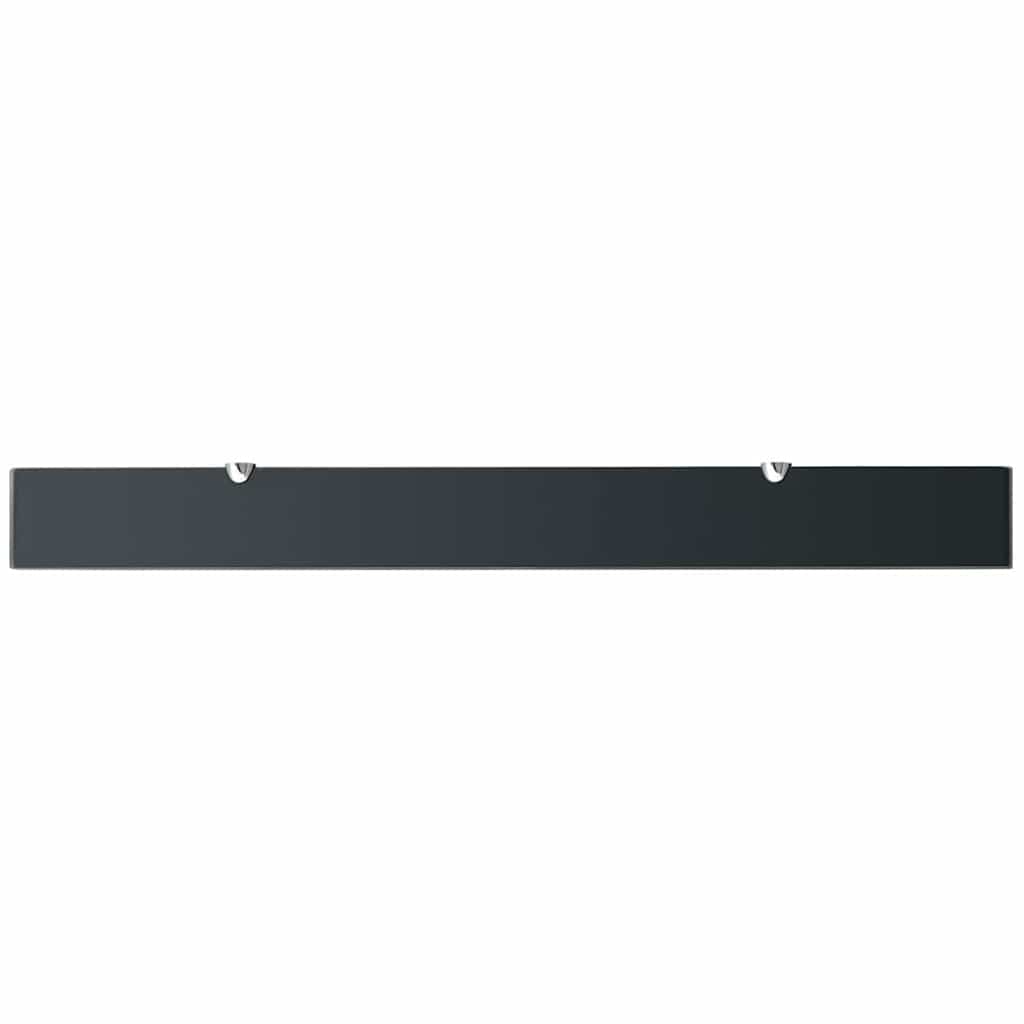 vidaXL Floating Shelves 2 pcs Glass 100x10 cm 8 mm 4