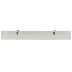 vidaXL Floating Shelf | Set of 2 | Frosted | Tempered safety glass | 80x10cm 4