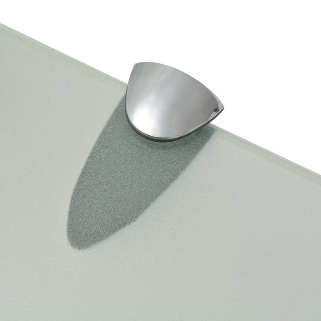 vidaXL Floating Shelf | Set of 2 | Frosted | Tempered safety glass | 80x10cm 5