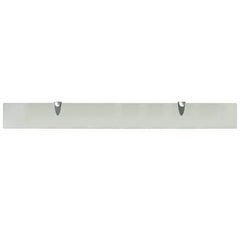 vidaXL Floating Shelf | Set of 2 | Frosted | Tempered safety glass, Zinc alloy 4