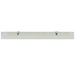 vidaXL Floating Shelf | Set of 2 | Frosted | Tempered safety glass, Zinc alloy 4