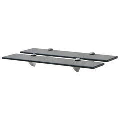 vidaXL Floating Shelves 2 pcs Glass 50x20 cm 8 mm 1