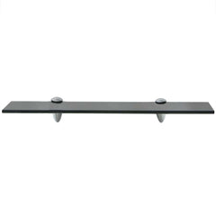 Floating Shelves Glass 8 mm 2 Black 50 x 20 cm
