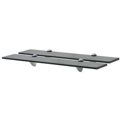 vidaXL Floating Shelves 2 pcs Glass 60x20 cm 8 mm 1