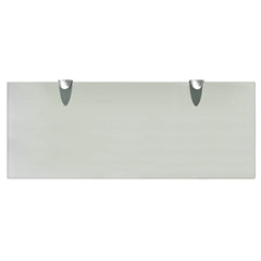 vidaXL Floating Shelf | Set of 2 | Frosted | Tempered safety glass, Zinc alloy 4
