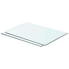 vidaXL Shelves 2 pcs Panel Glass Clear 50x30 cm 1