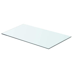vidaXL Glass Panel | Set of 2 | Clear | Tempered glass | 60x30 cm | Glass Shelf 2