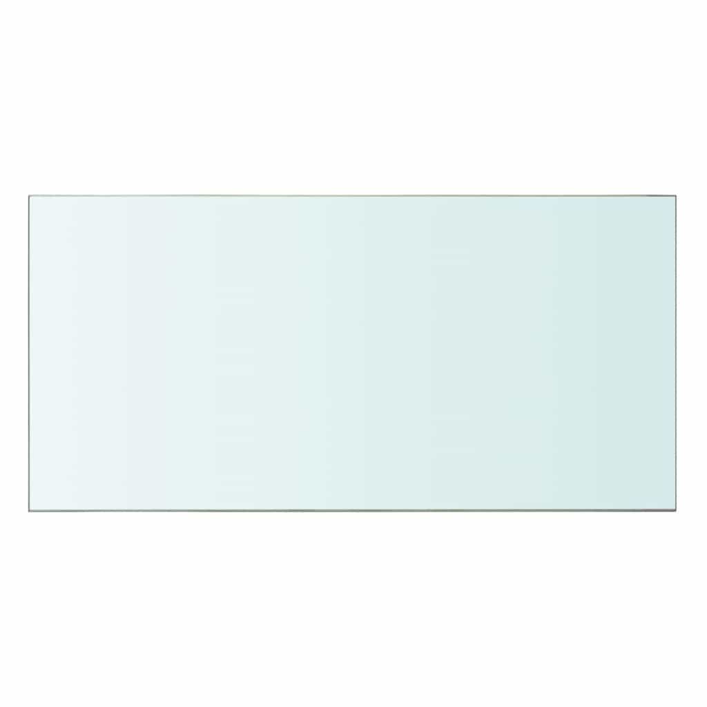 vidaXL Glass Panel | Set of 2 | Clear | Tempered glass | 60x30 cm | Glass Shelf 3