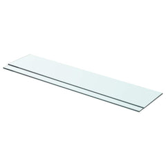 vidaXL Glass Panel | Set of 2 | Clear | Tempered glass | 70x15 cm | Durable 1