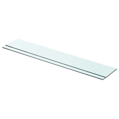 vidaXL Glass Panel | Set of 2 | Clear | Tempered Glass | 80 x 12 cm 1