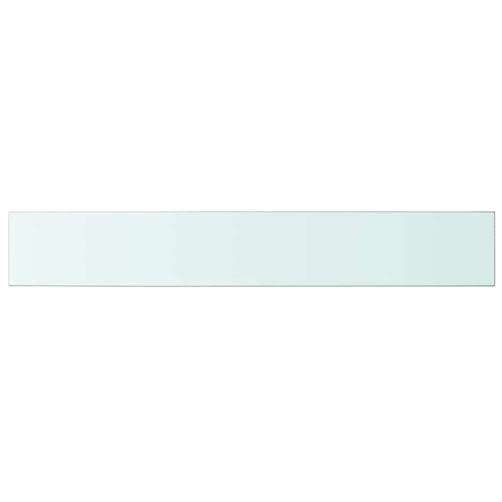 vidaXL Glass Panel | Set of 2 | Clear | Tempered glass | 100x15cm | Stackable 3