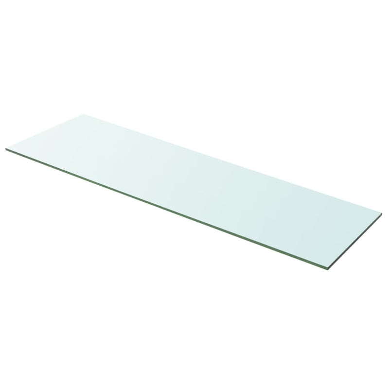 Shelves 2 pcs Panel Glass Clear 100x30 cm