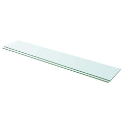vidaXL Glass Panel | Set of 2 | Clear | Tempered glass | 110 x 20 cm 1