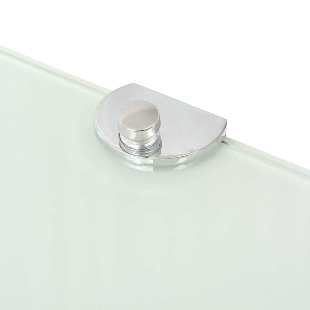 vidaXL Corner Shelf | Set of 2 | White | Tempered safety glass | 35x35 cm 5