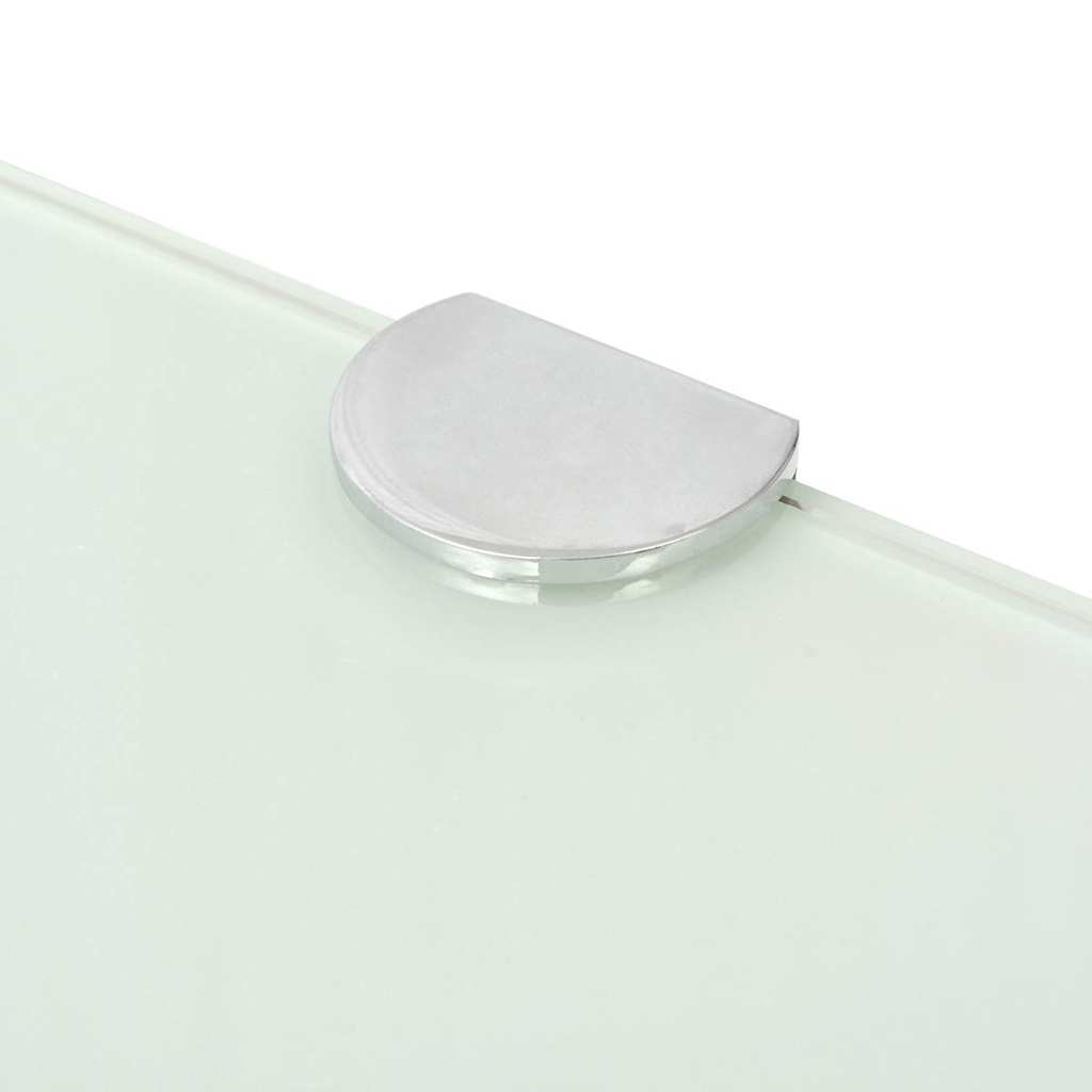 vidaXL Corner Shelf | Set of 2 | White | Tempered safety glass | 35x35 cm 6