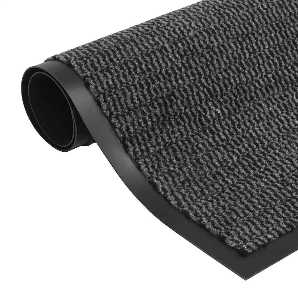 vidaXL Door Mat | Set of 2 | Anthracite | Polypropylene | 40x60 cm | Non-slip 2