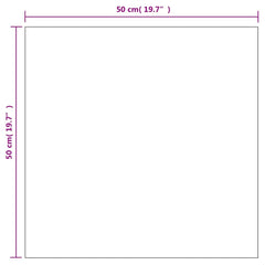 vidaXL Wall Mirror | Set of 2 | Transparent | Glass | 50x50 cm | Mirror 6