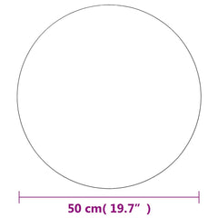 vidaXL Wall Mirror | Set of 2 | Transparent | Glass | 50 cm | Decorative Inlays 6