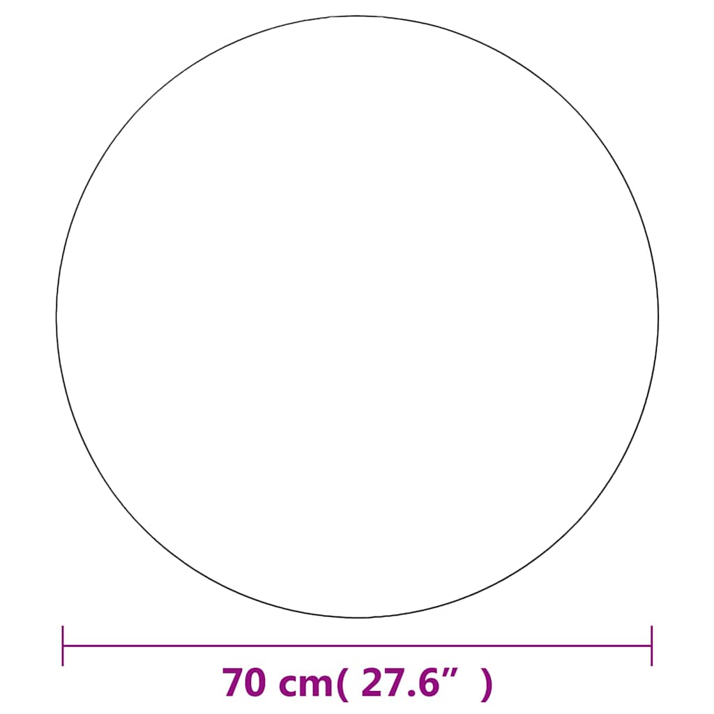 vidaXL Wall Mirror | Set of 2 | Transparent | Glass | 70 cm diameter 6