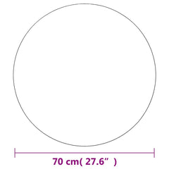 vidaXL Wall Mirror | Set of 2 | Transparent | Glass | 70 cm diameter 6