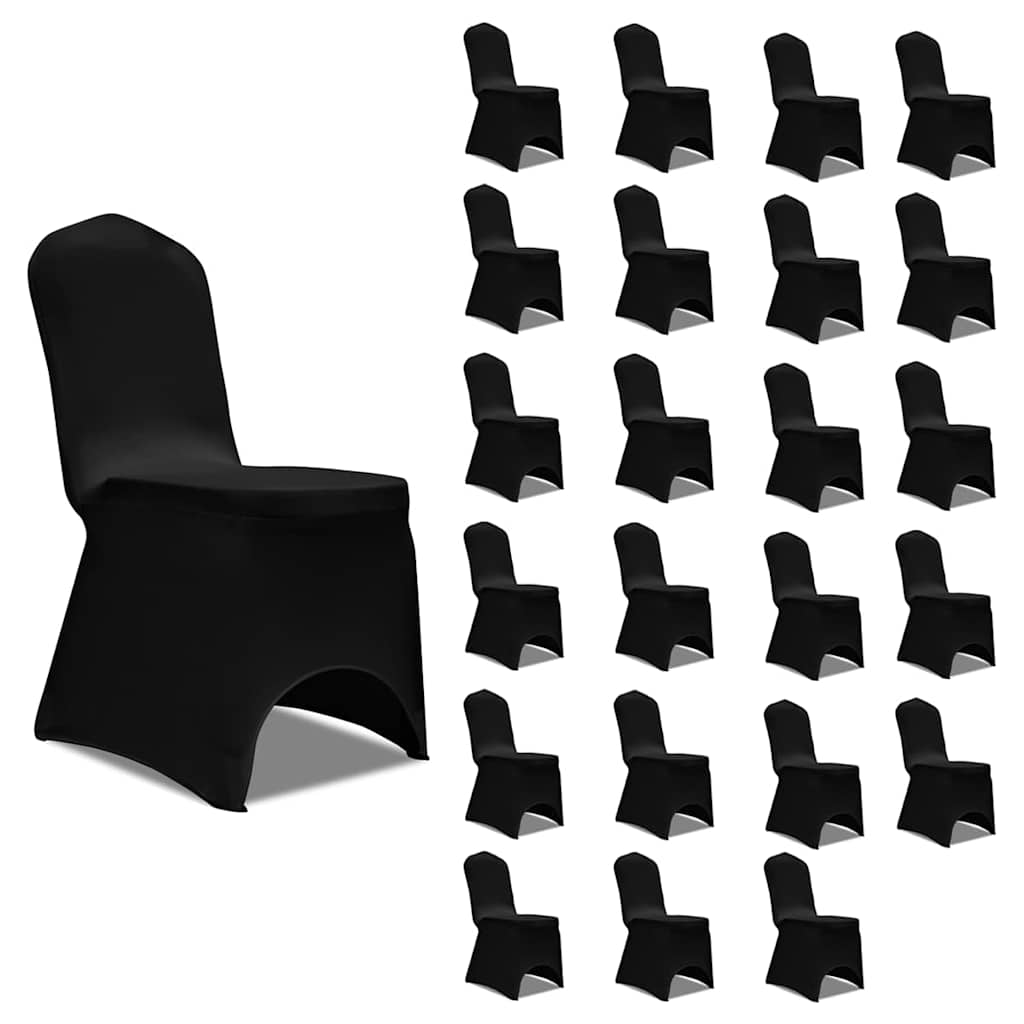 Chair Cover Stretch Black 24