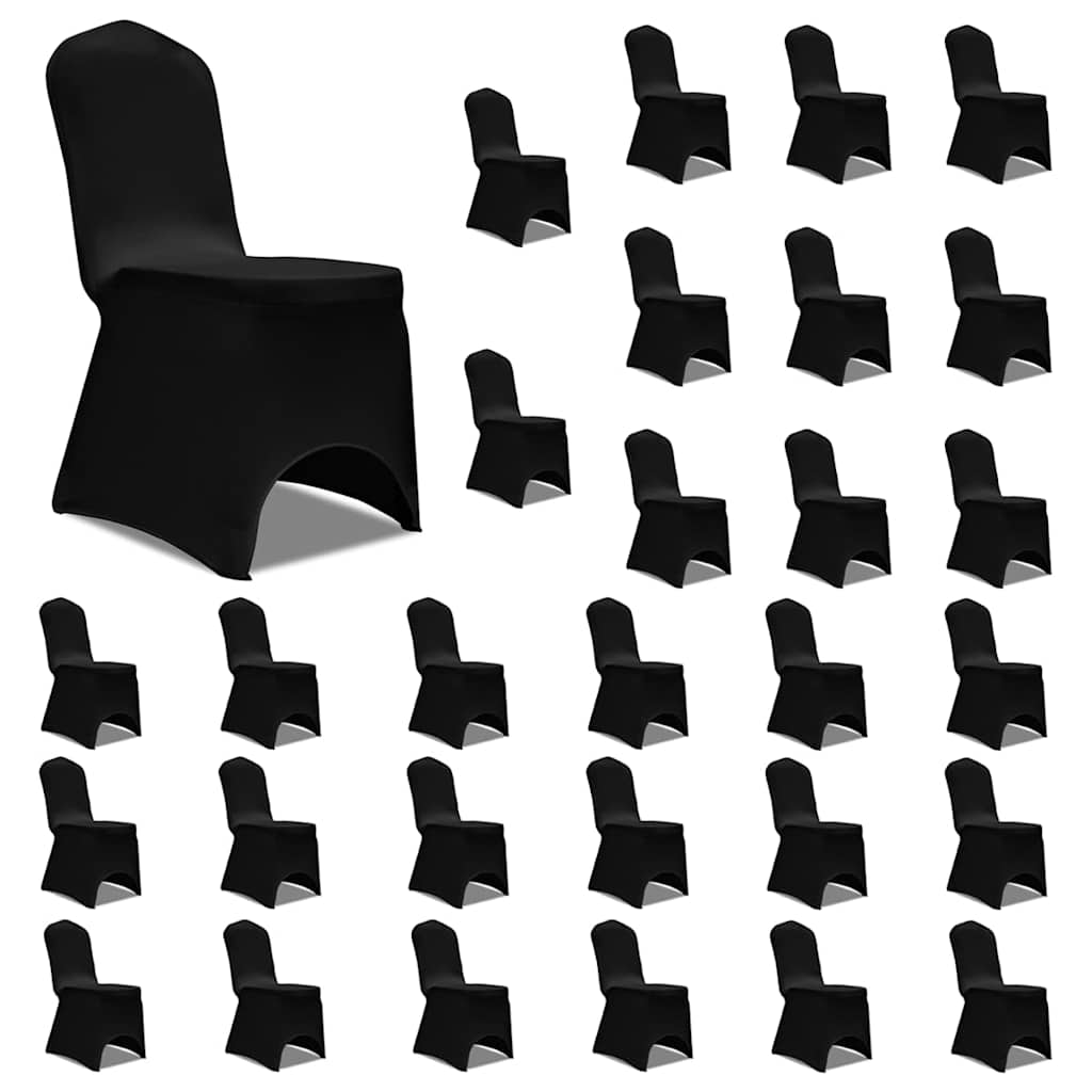 Chair Cover Stretch Black 30