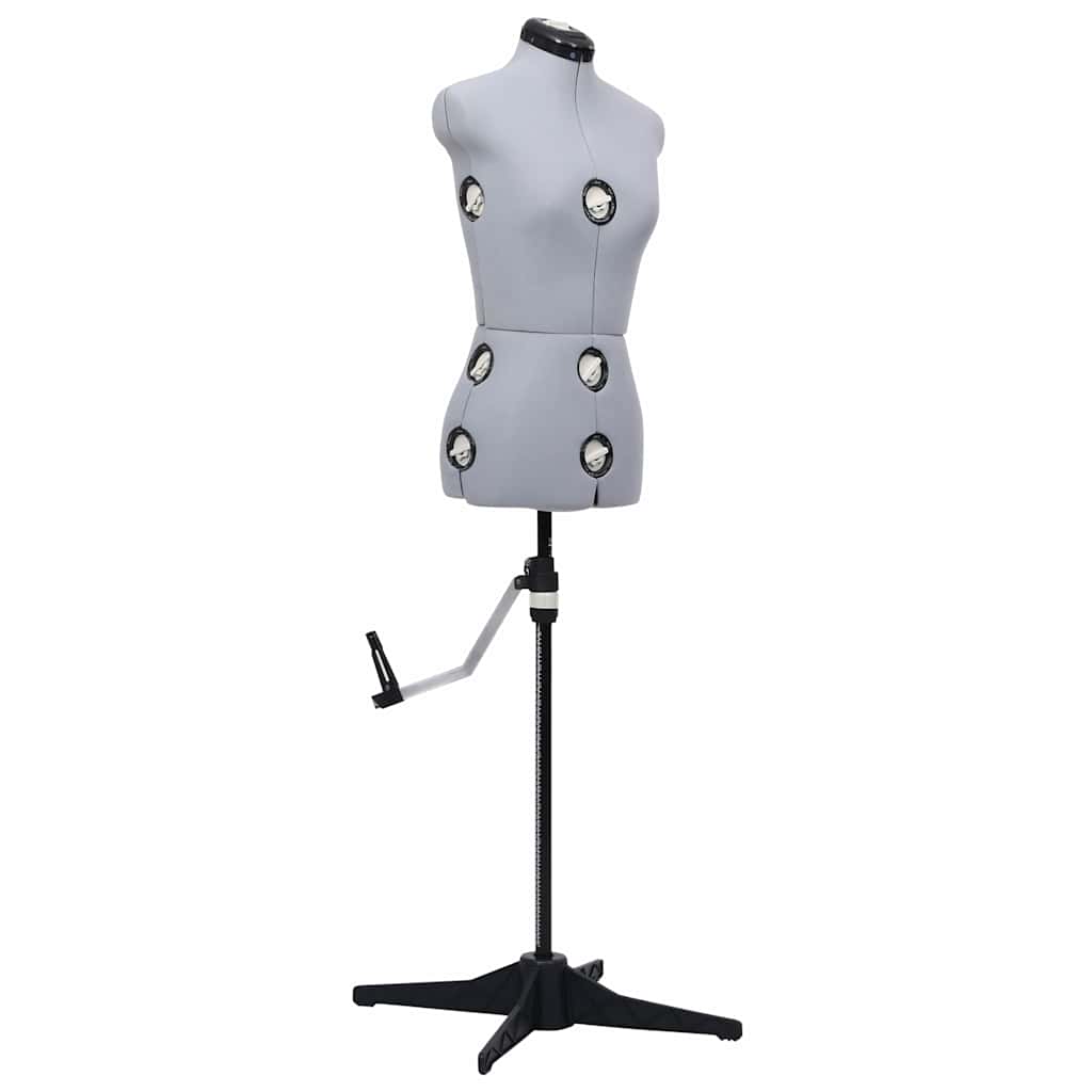 Adjustable Dress Form Female Size 33-40 Grey S