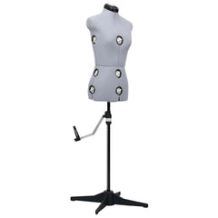 Adjustable Dress Form Female Size 33-40 Grey S