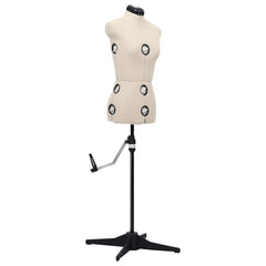 Adjustable Dress Form Female Size 33-40 Cream S