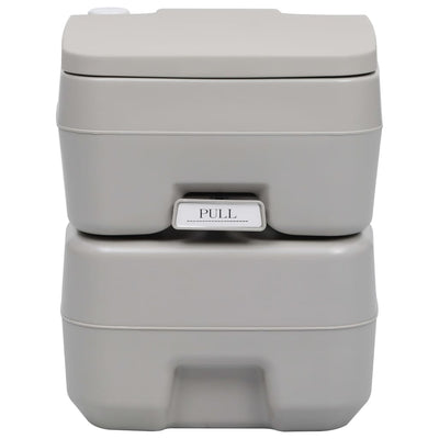 Portable Camping Toilet Grey 20+10 L