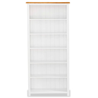 6-Tier Bookcase 80x22.5x170 cm Solid Oak Wood