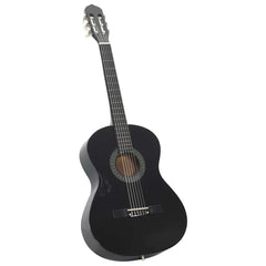 8 Piece Classical Guitar Beginner Black 4/4 39