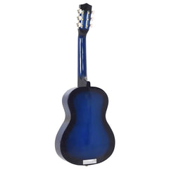 vidaXL 8 Piece Classical Guitar Beginner Set Blue 1/2 34" 6