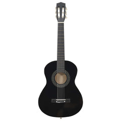 vidaXL 8 Piece Classical Guitar Beginner Set Black 1/2 34" 3