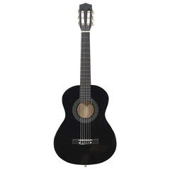 8 Piece Classical Guitar Beginner Black 1/2 34