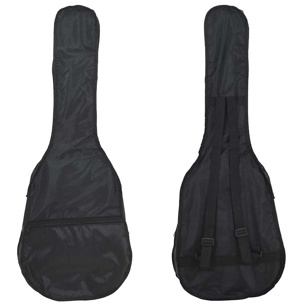 vidaXL 8 Piece Classical Guitar Beginner Set Black 1/2 34" 4