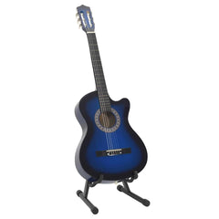vidaXL 12 Piece Western Classical Guitar Set with 6 Strings Blue 38 2
