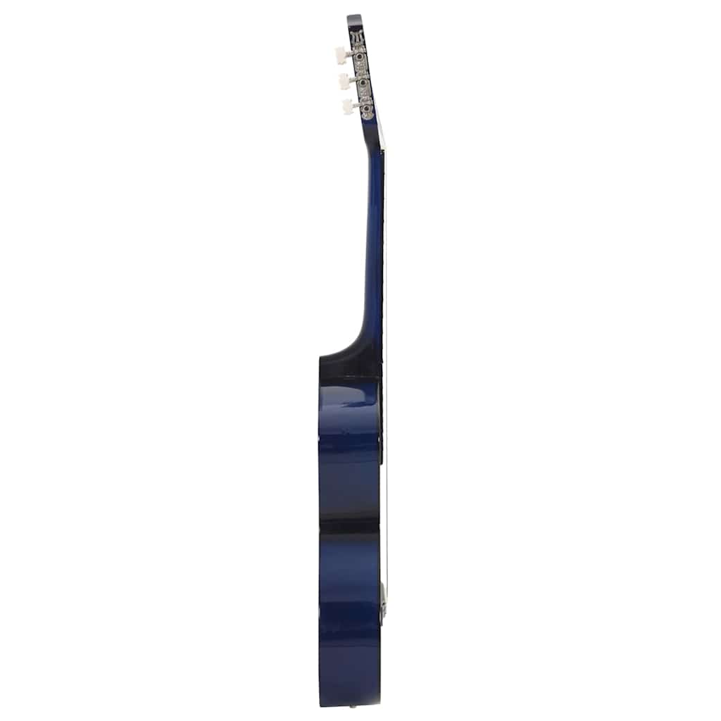 vidaXL 12 Piece Western Classical Guitar Set with 6 Strings Blue 38 6