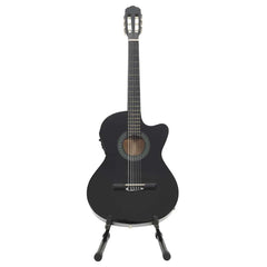 vidaXL 12 Piece Western Guitar Set with Equalizer and 6 Strings Black 5