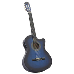 vidaXL 12 Piece Western Guitar Set with Equalizer and 6 Strings Blue 3