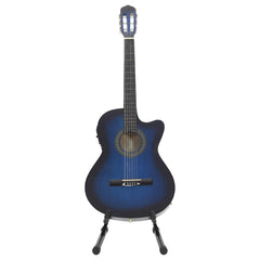 vidaXL 12 Piece Western Guitar Set with Equalizer and 6 Strings Blue 5
