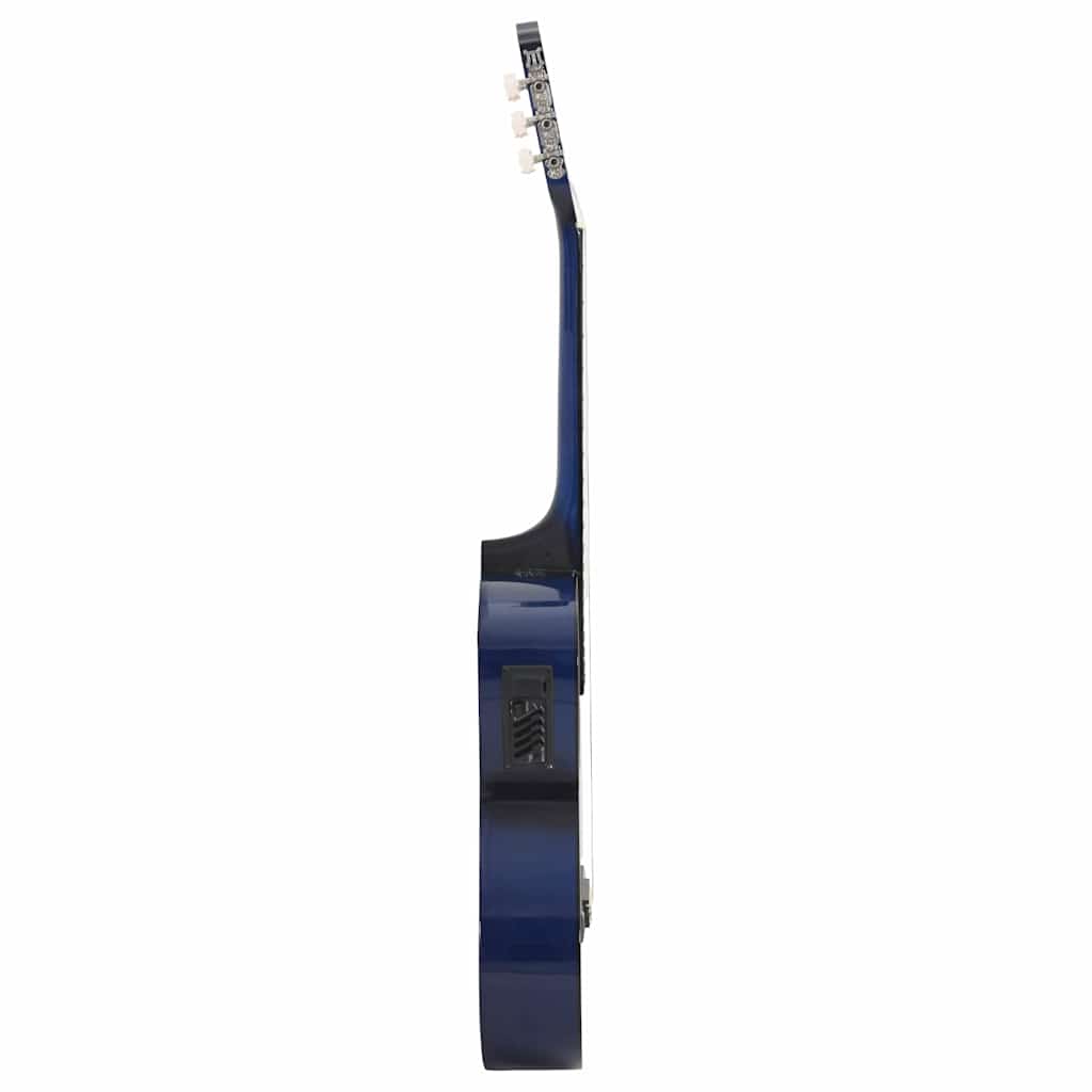 vidaXL 12 Piece Western Guitar Set with Equalizer and 6 Strings Blue 6