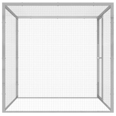 Cat Cage 1.5x1.5x1.5 m Galvanised Steel