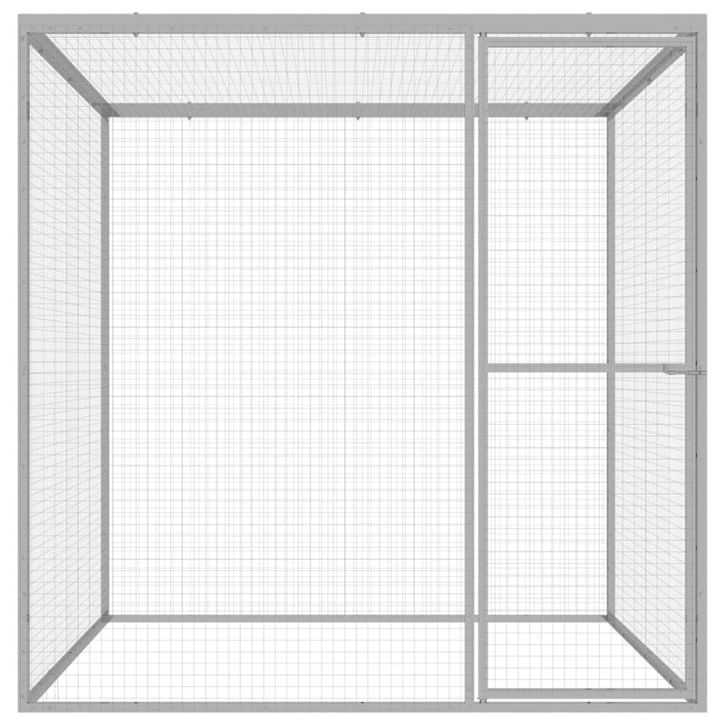 Cat Cage 1.5x1.5x1.5 m Galvanised Steel