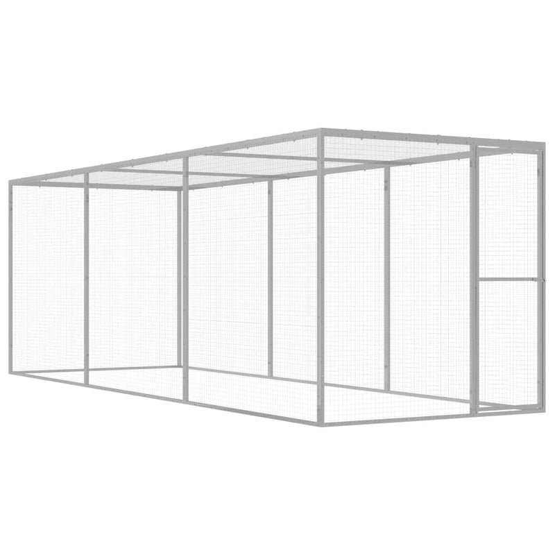 Cat Cage 4.5x1.5x1.5 m Galvanised Steel