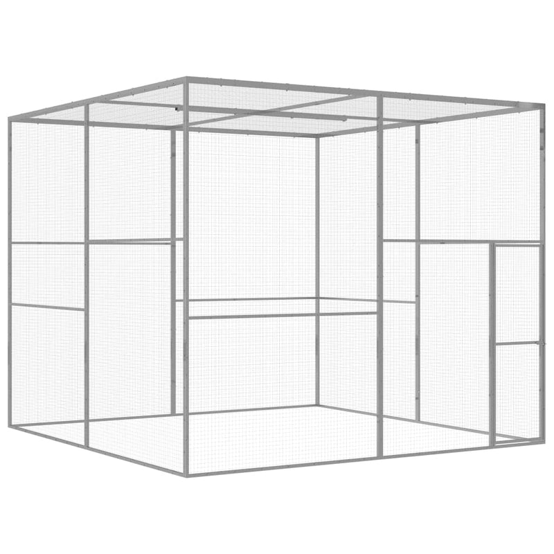 Cat Cage 3x3x2.5 m Galvanised Steel