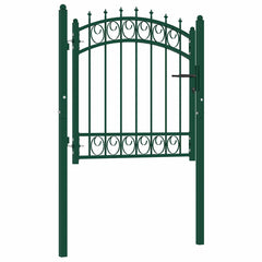Fence gates EMMEN 104 x 97 cm Lockable Powder-coated steel Green 103 x 97 cm