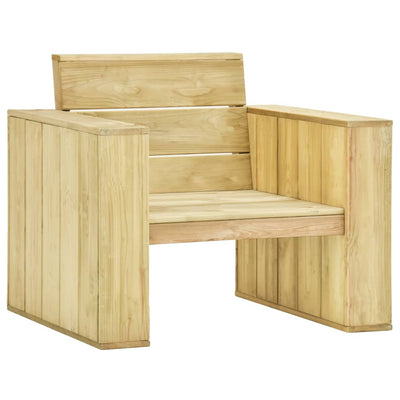 5 Piece Garden Lounge Set Impregnated Pinewood